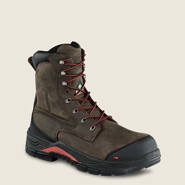 Bottes de Sécurité Red Wing - King Toe® Adc - 8-Inch Insulated Waterproof Csa Toe - Grise Foncé - Ho